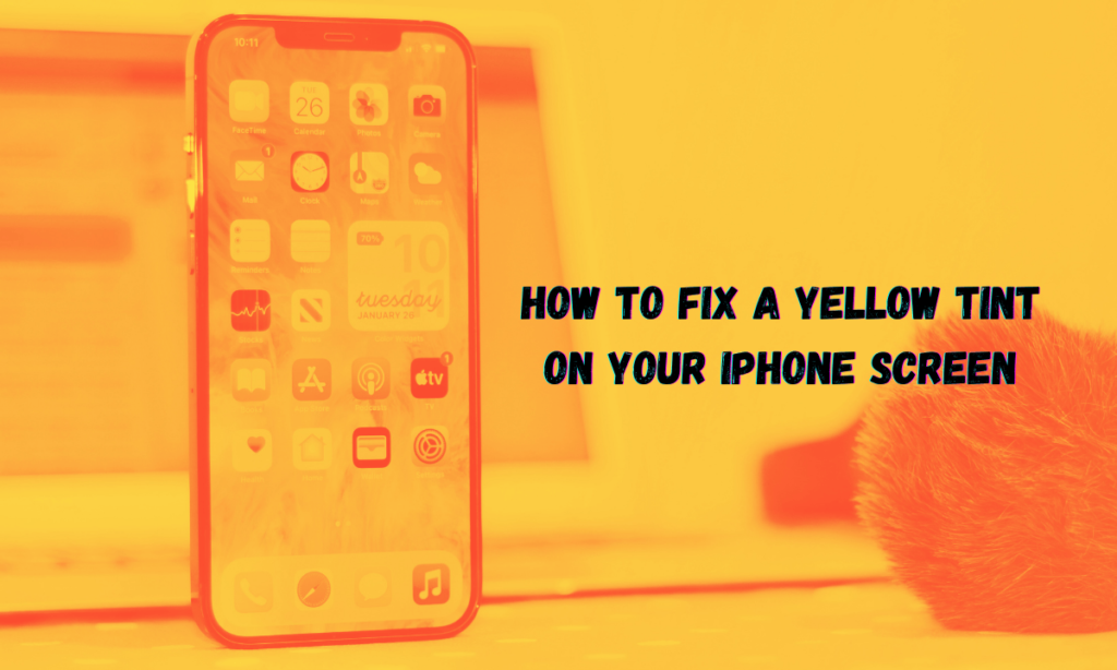 iphone yellow screen