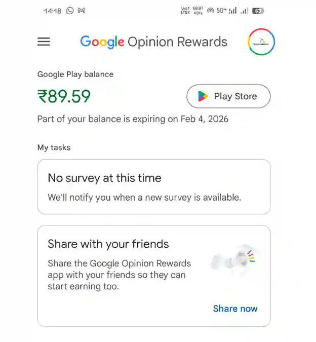 how to get free diamonds in free fire using Google Opinion Rewards