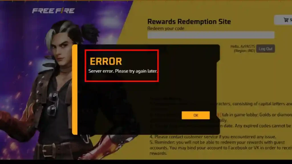 Server Error: Please Try Again Later