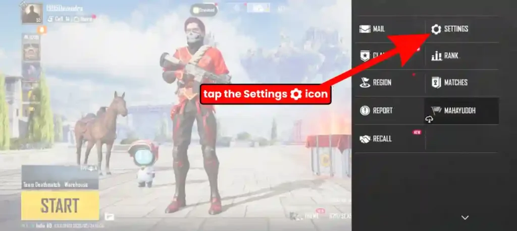 BGMI Sensitivity setting Step 2