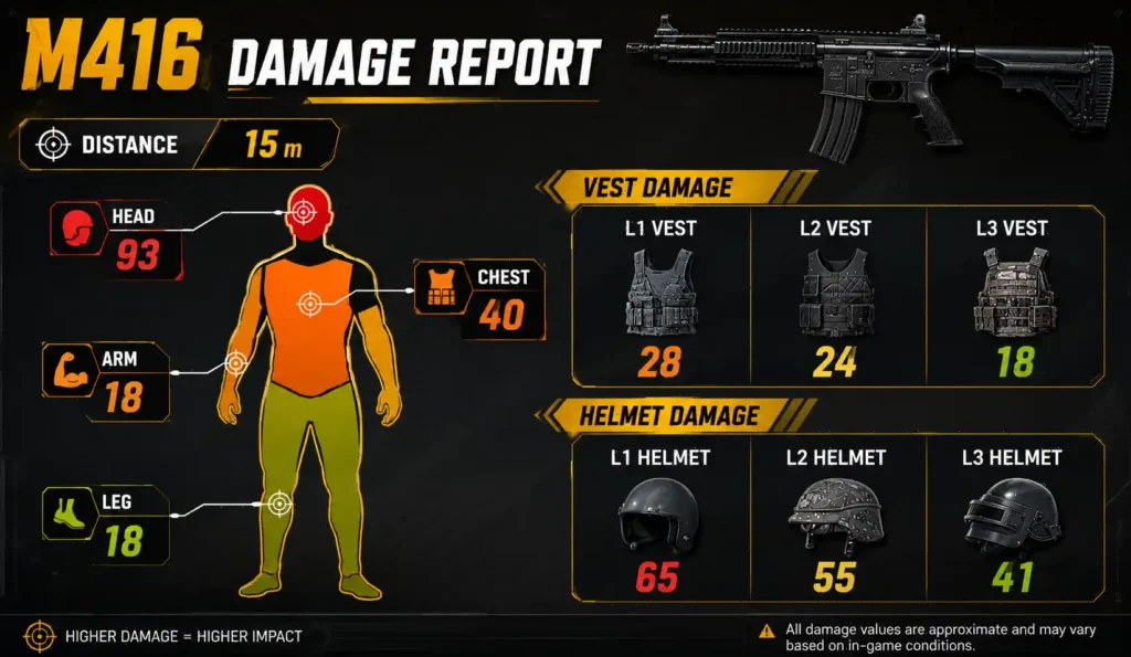 M416 Damage Report