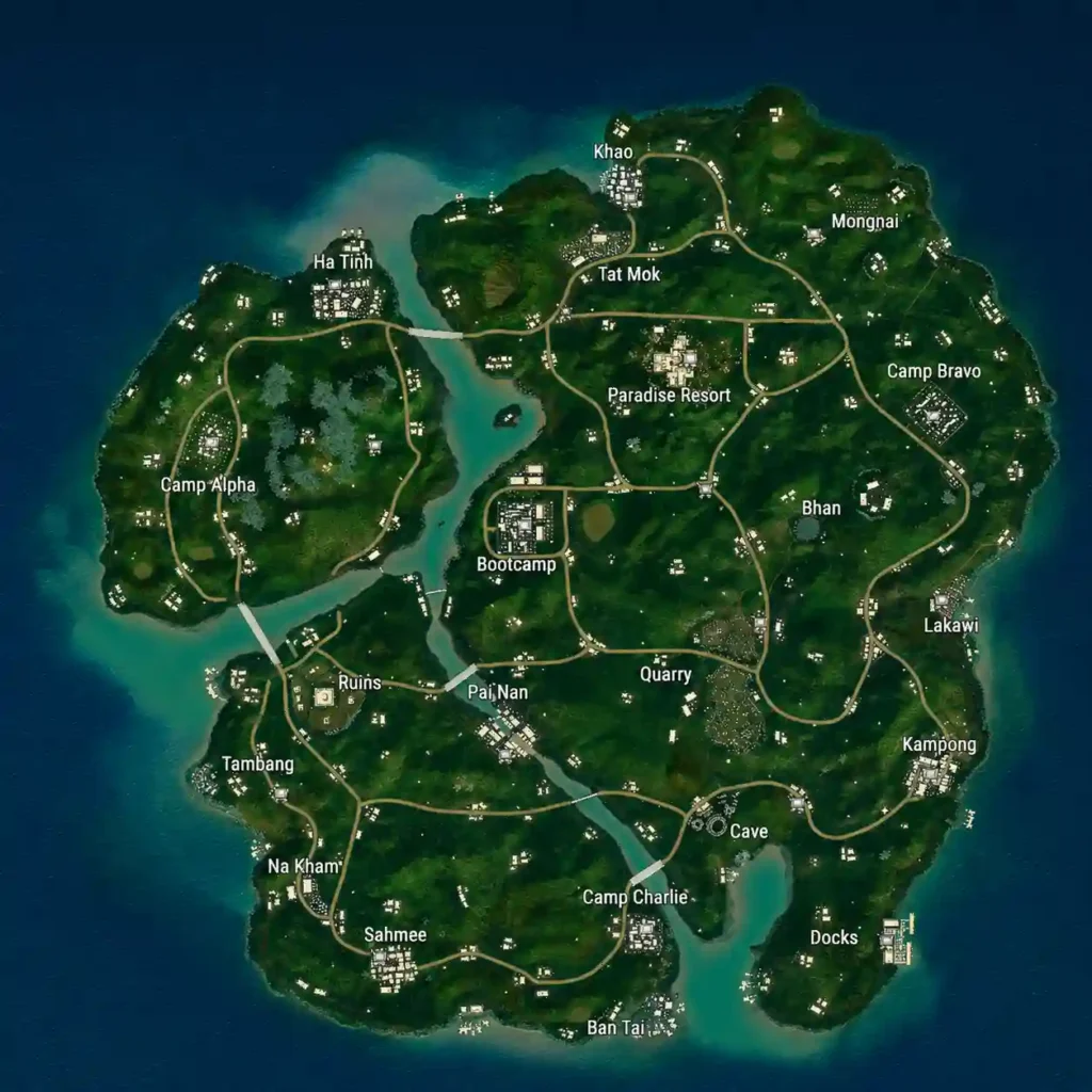 Sanhok Maps Image
