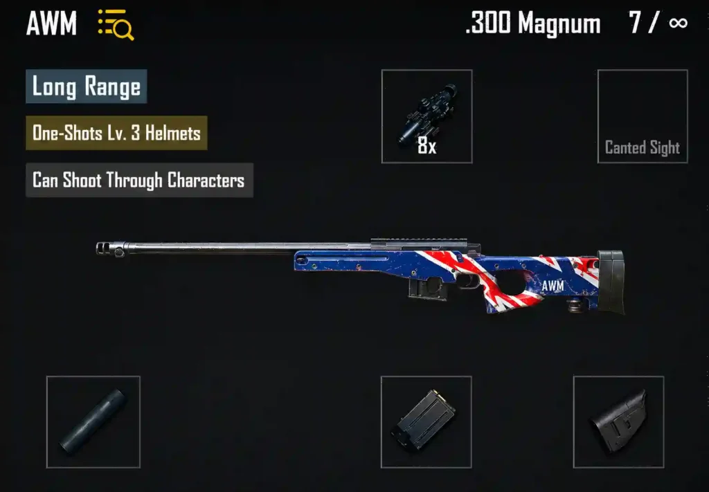 AWM BGMI Bolt Action Rifle Image