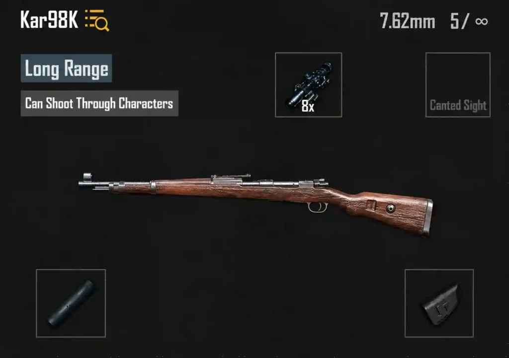 Kar98K BGMI Bolt Action Rifle Image