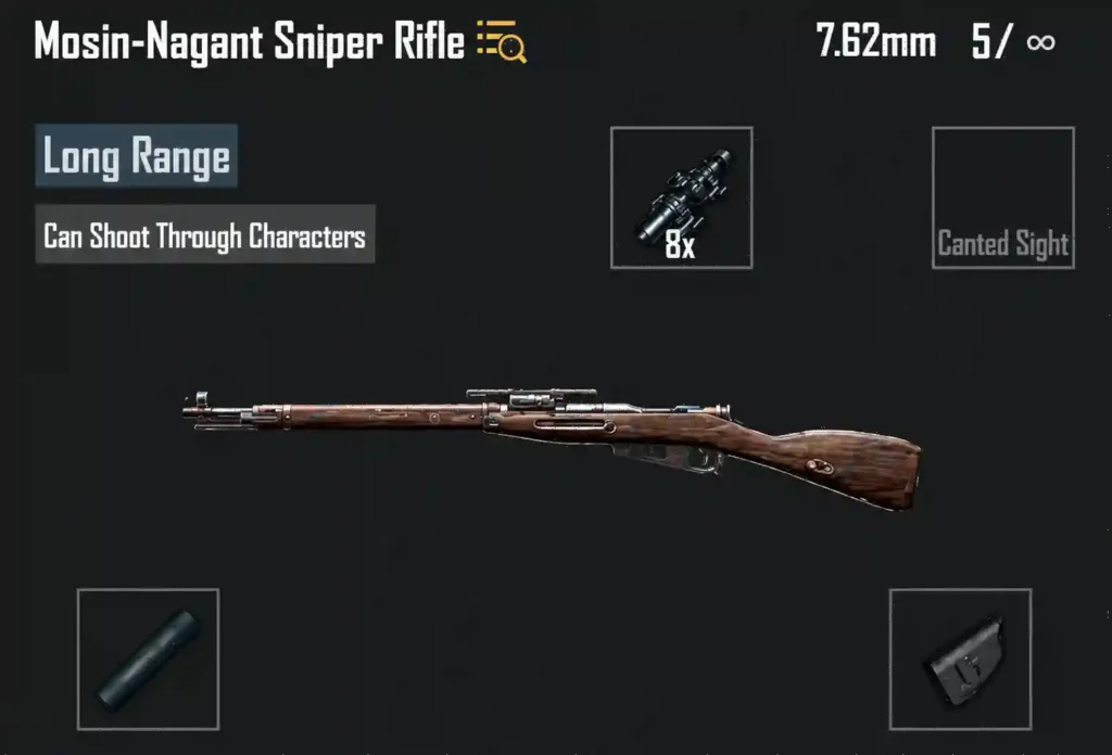 Mosin Nagant BGMI Bolt Action Rifle Image