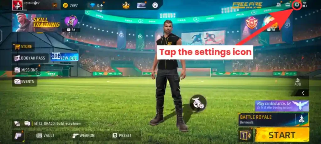 Tap the settings icon Image