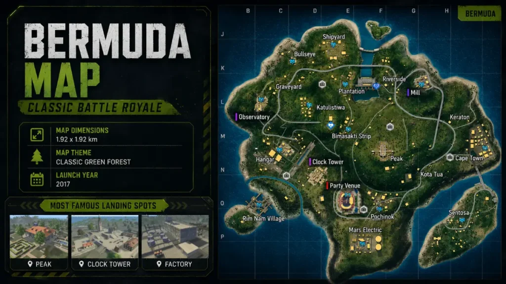 Bermuda Map Overview Free Fire 2026 image