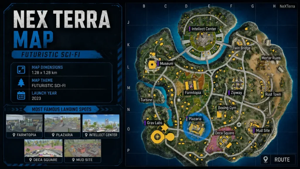 NexTerra Map Overview Free Fire 2026 image