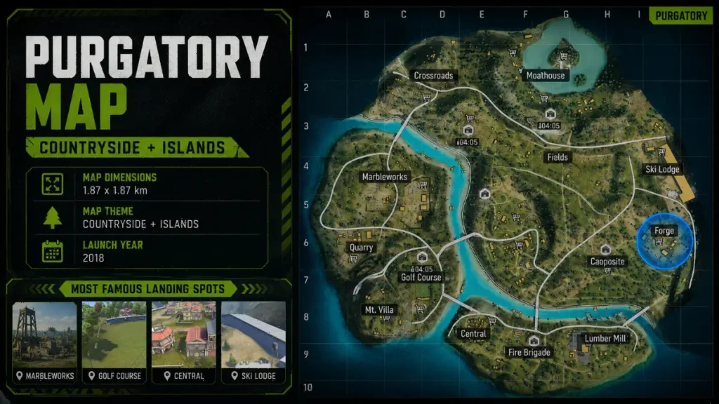Purgatory Map Overview Free Fire 2026 Image