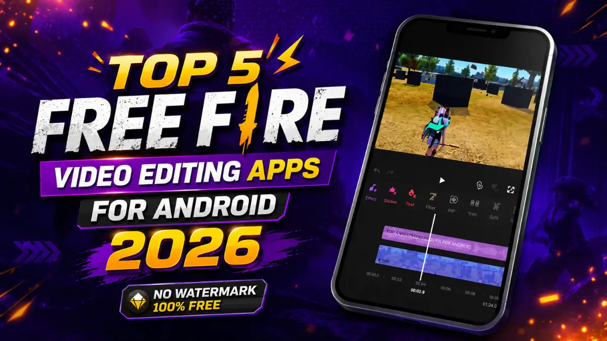Top 5 Best Free Fire Video Editing Apps image