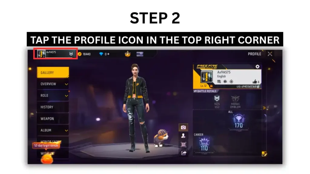 Free Fire Profile Image