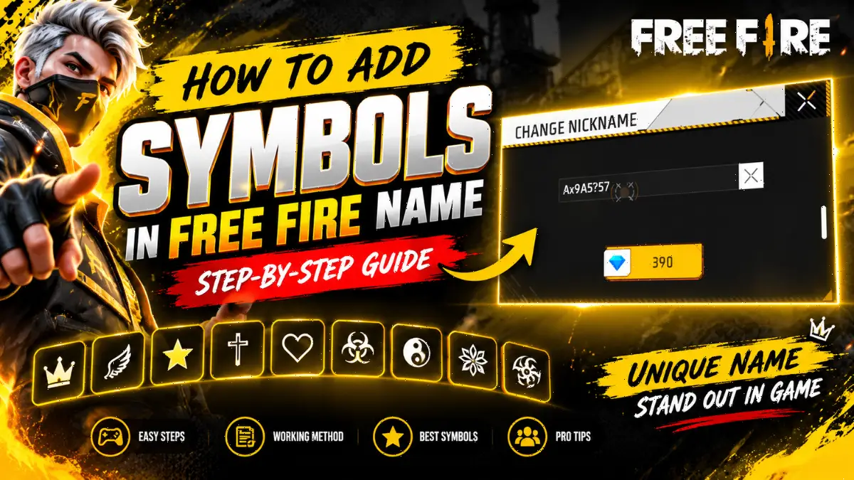 How to Add Symbols in Free Fire Name image